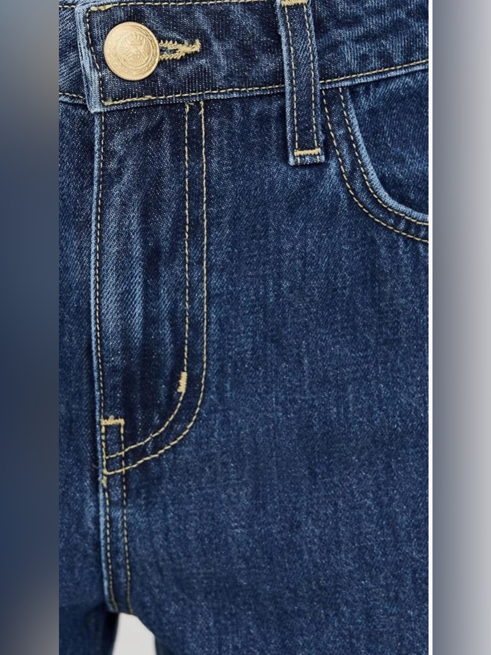 L’AGENCE Clayton Wide Leg High Rise 100% Cotton Jeans Size 27 - Picture 8 of 9